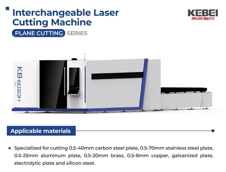 High Quality Interchangeable Laser Cutting Machine Cut 70mm Stainless Steel